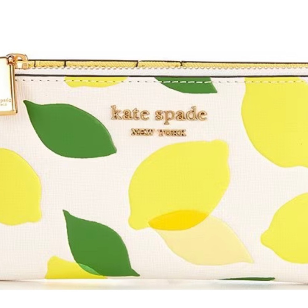 New With Tags Kate Spade Morgan Lemon Wallet - Picture 3 of 6